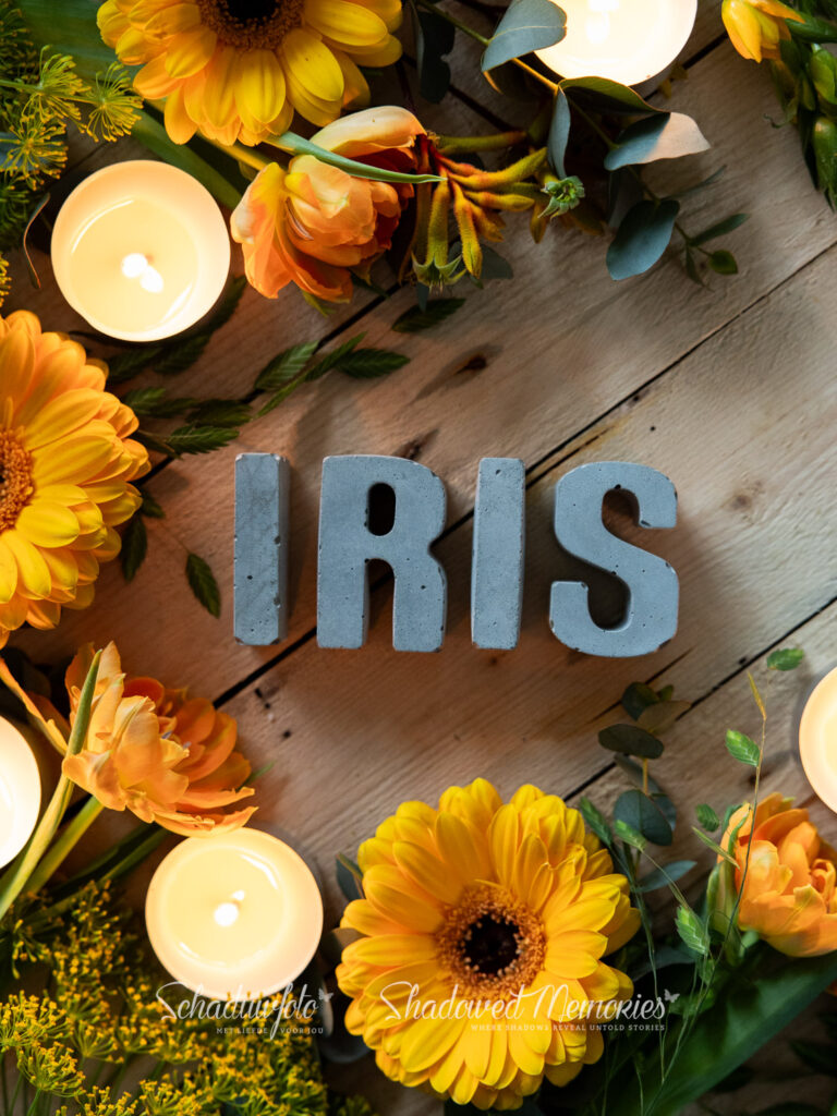 Schaduwfoto Naamfoto Noem mijn naam Gratis rouw cadeau