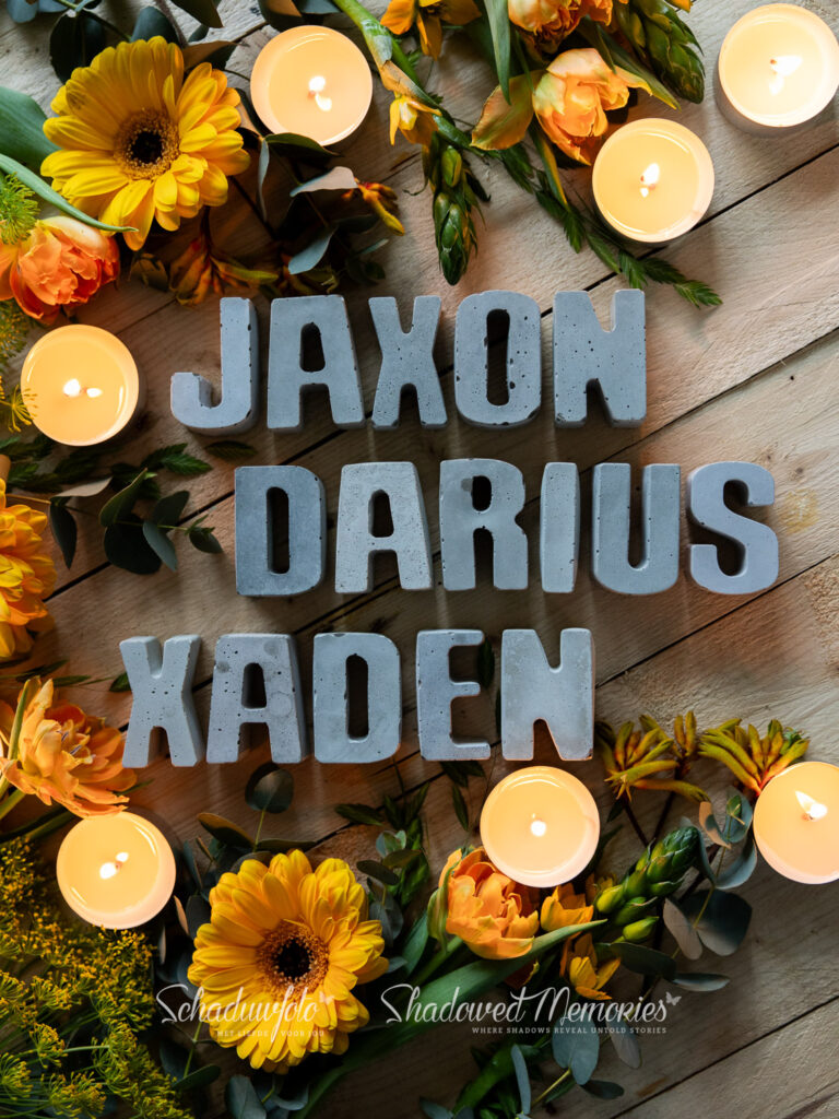 Schaduwfoto Naamfoto Noem mijn naam Gratis rouw cadeau