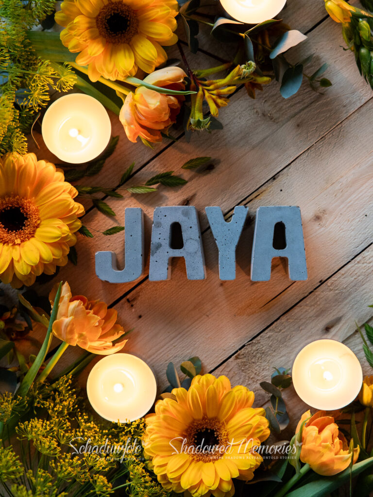 Schaduwfoto Naamfoto Noem mijn naam Gratis rouw cadeau