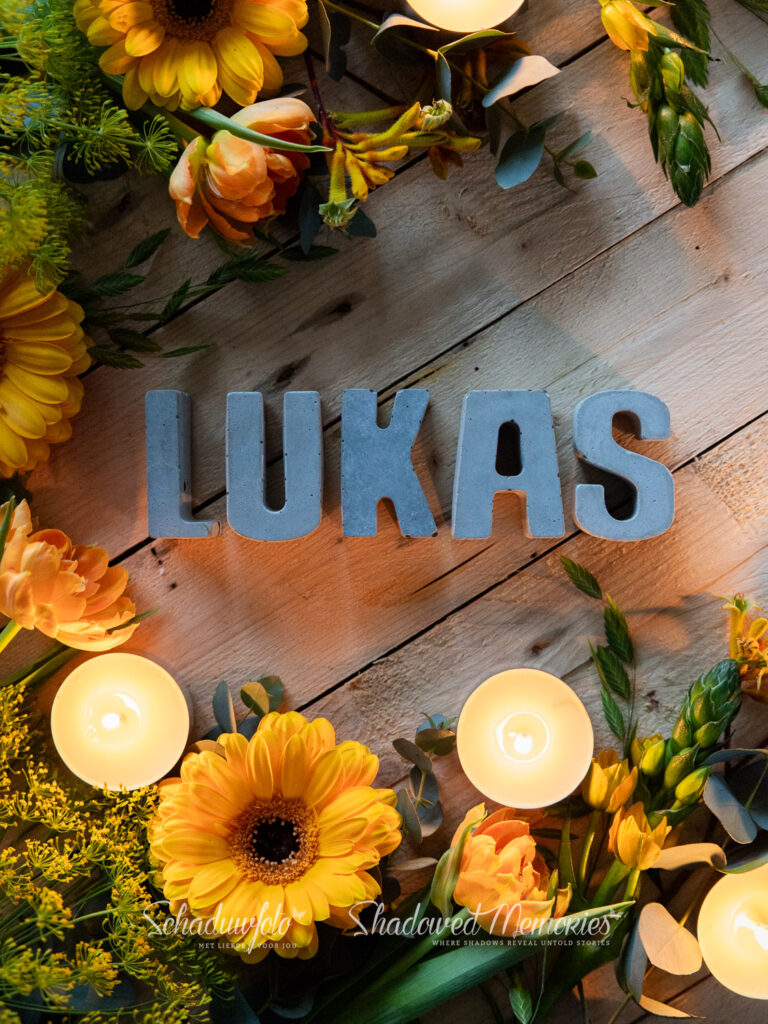 Schaduwfoto Naamfoto Noem mijn naam Gratis rouw cadeau